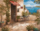 Vivian Flasch Canvas Paintings - Caffe di Terrazo